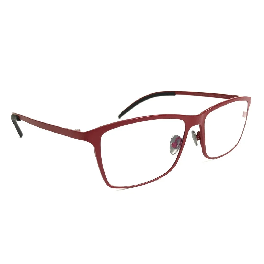Tom Davies Eyeglasses Frames TD770 Col. 2322 Matte Red Rectangle 55-16-140